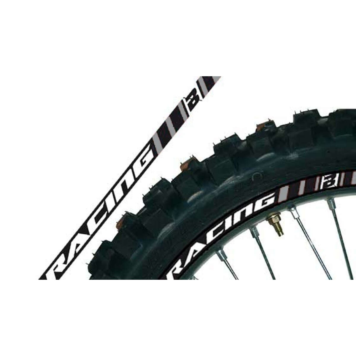 Blackbird Racing Rim Decals  fit 18 Inches/19 Inches, Grey