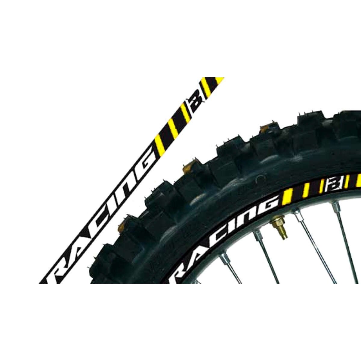 Blackbird Racing Rim Decals  fit 18 Inches/19 Inches, Yellow