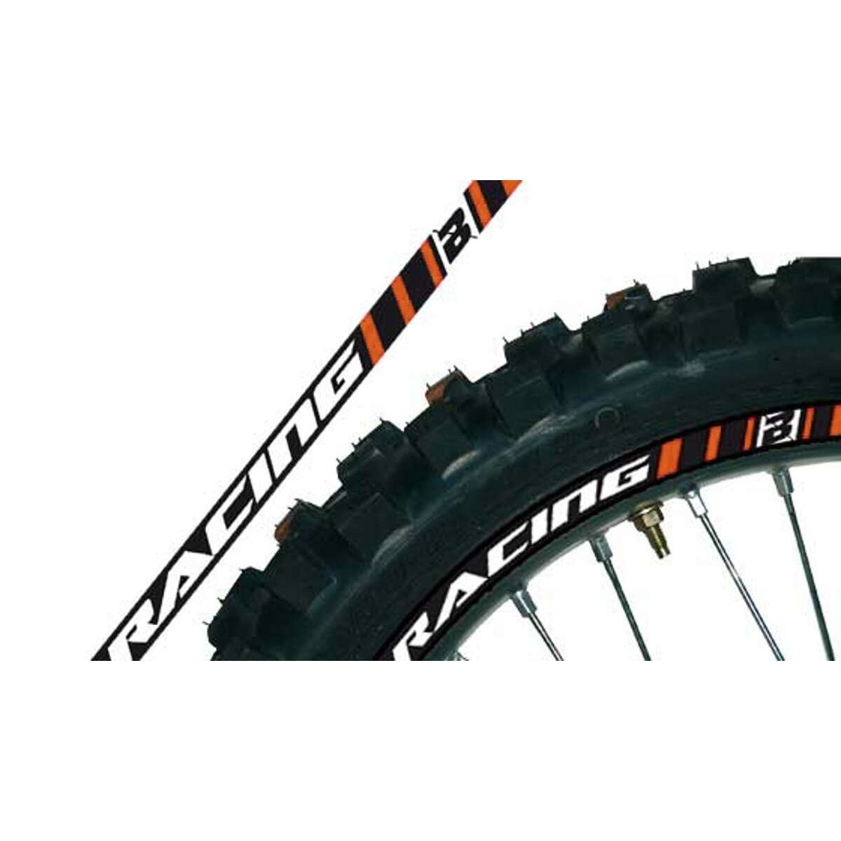 Blackbird Racing Rim Decals  fit 18 Inches/19 Inches, Orange