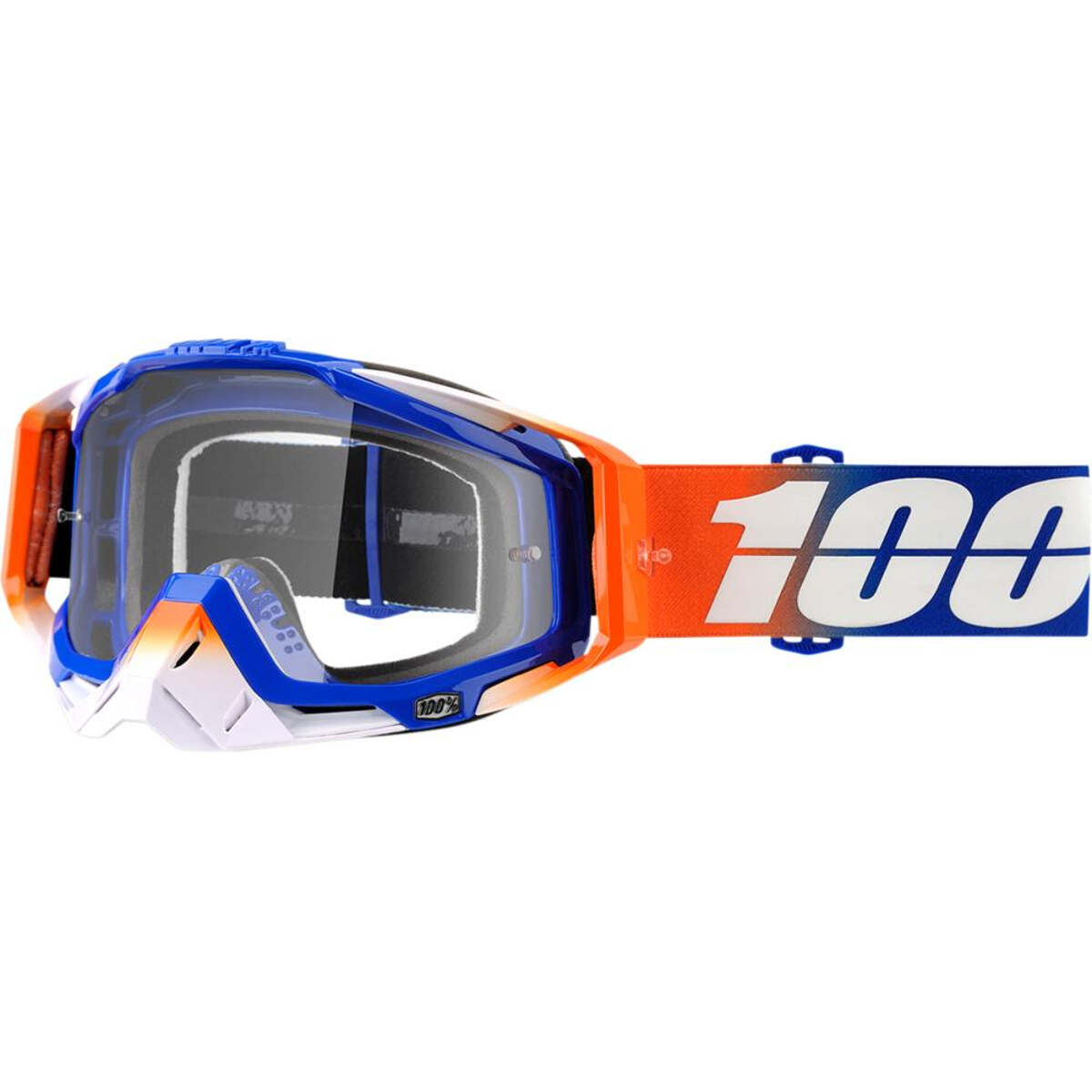 100% Maschera Racecraft Roxburry - Clear Anti-Fog