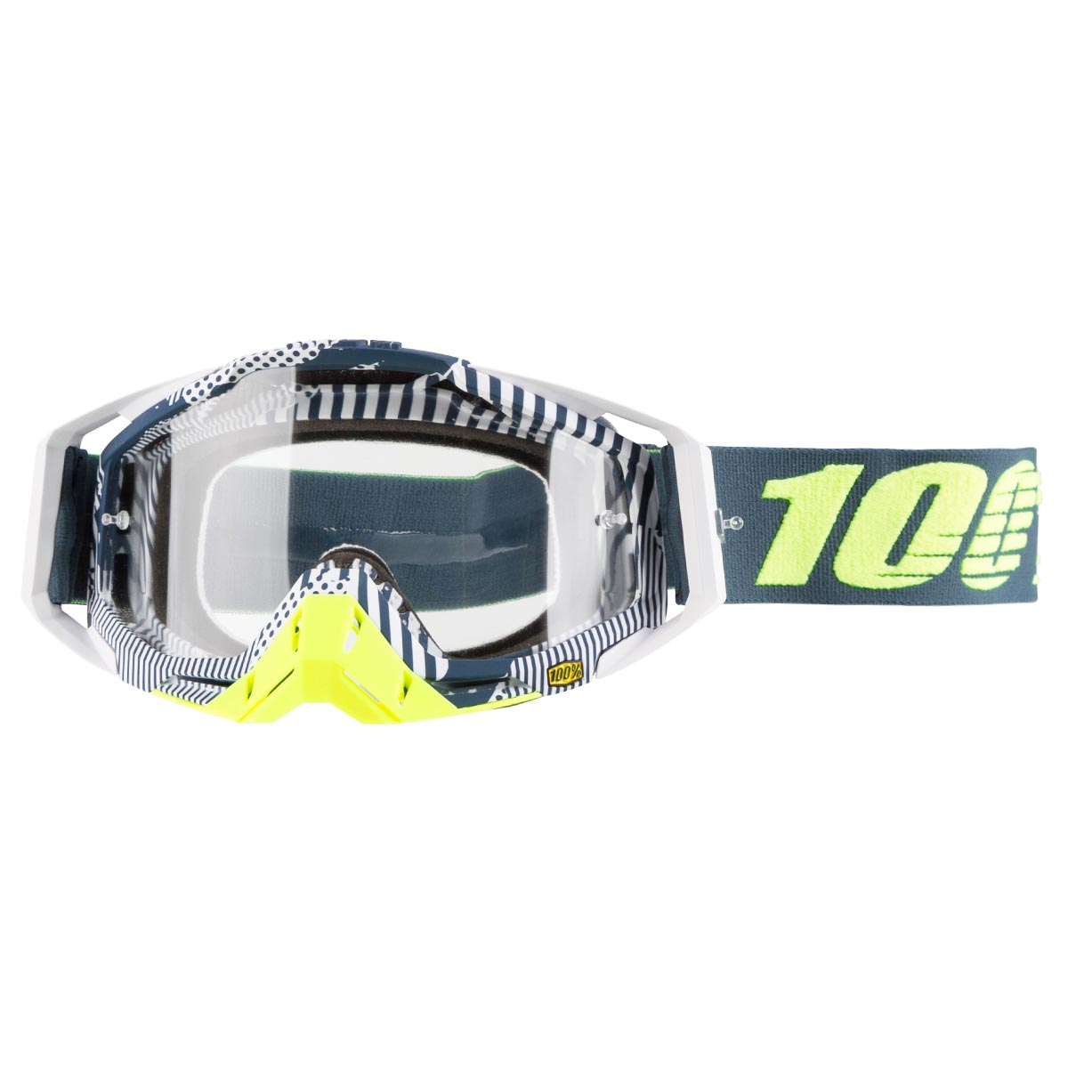 100% Maschera The Racecraft Eclipse - Clear Anti-Fog