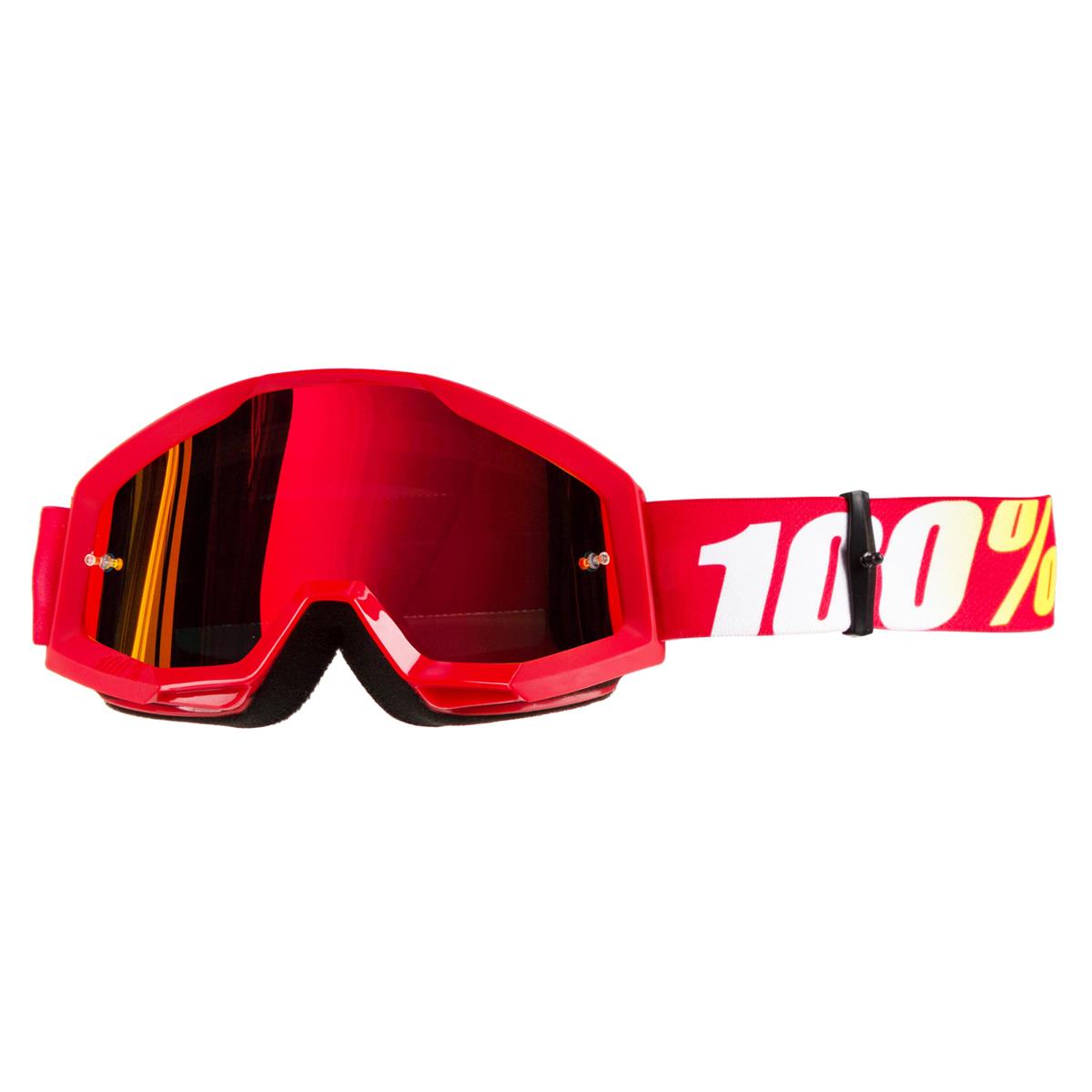 100% Goggle Strata Furnace - Mirror Red Anti-Fog