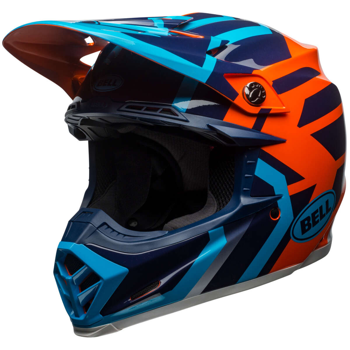 Bell Helmet Moto-9 Mips District - Blue/Orange