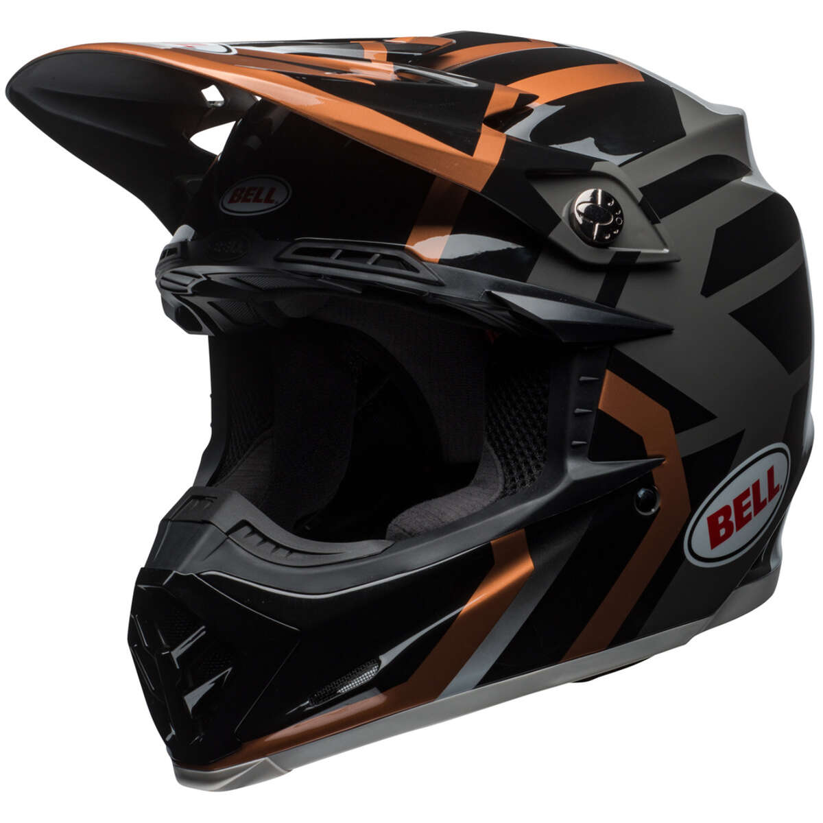 Bell Helmet Moto-9 Mips District - Kupfer/Black