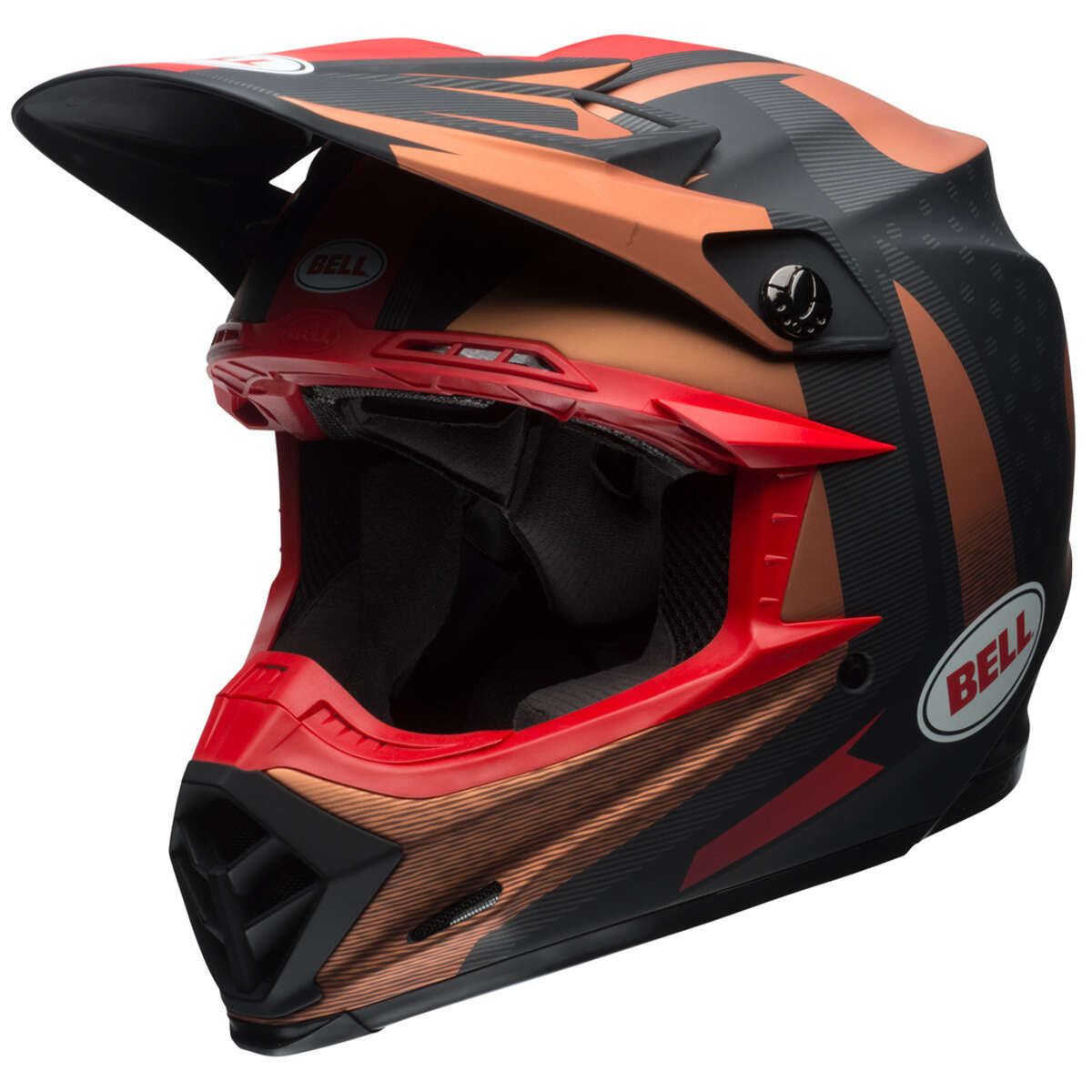 Bell Helm Moto-9 Carbon Flex Vice - Kupfer/Schwarz