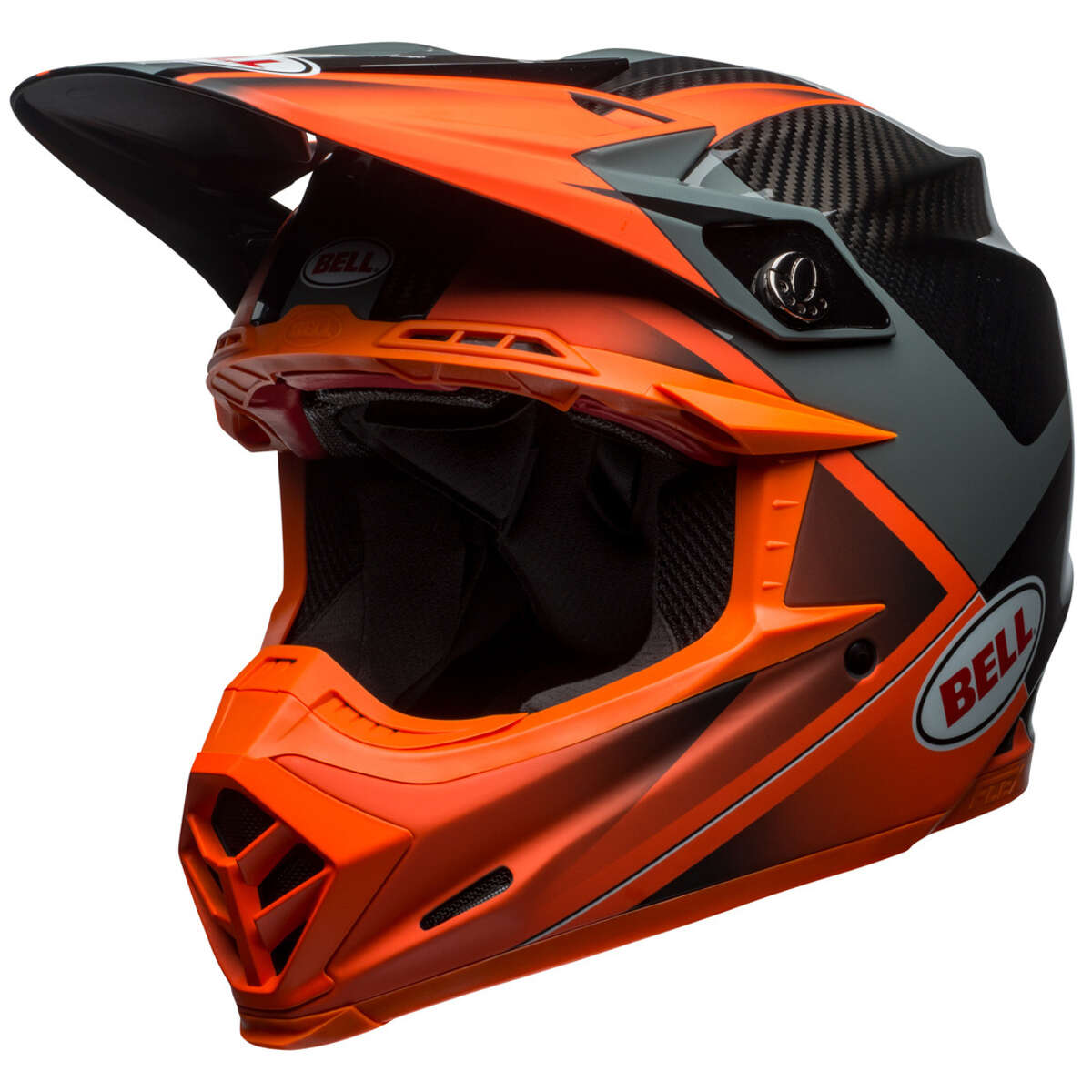 Bell Helm Moto-9 Flex Hound - Orange/Charcoal