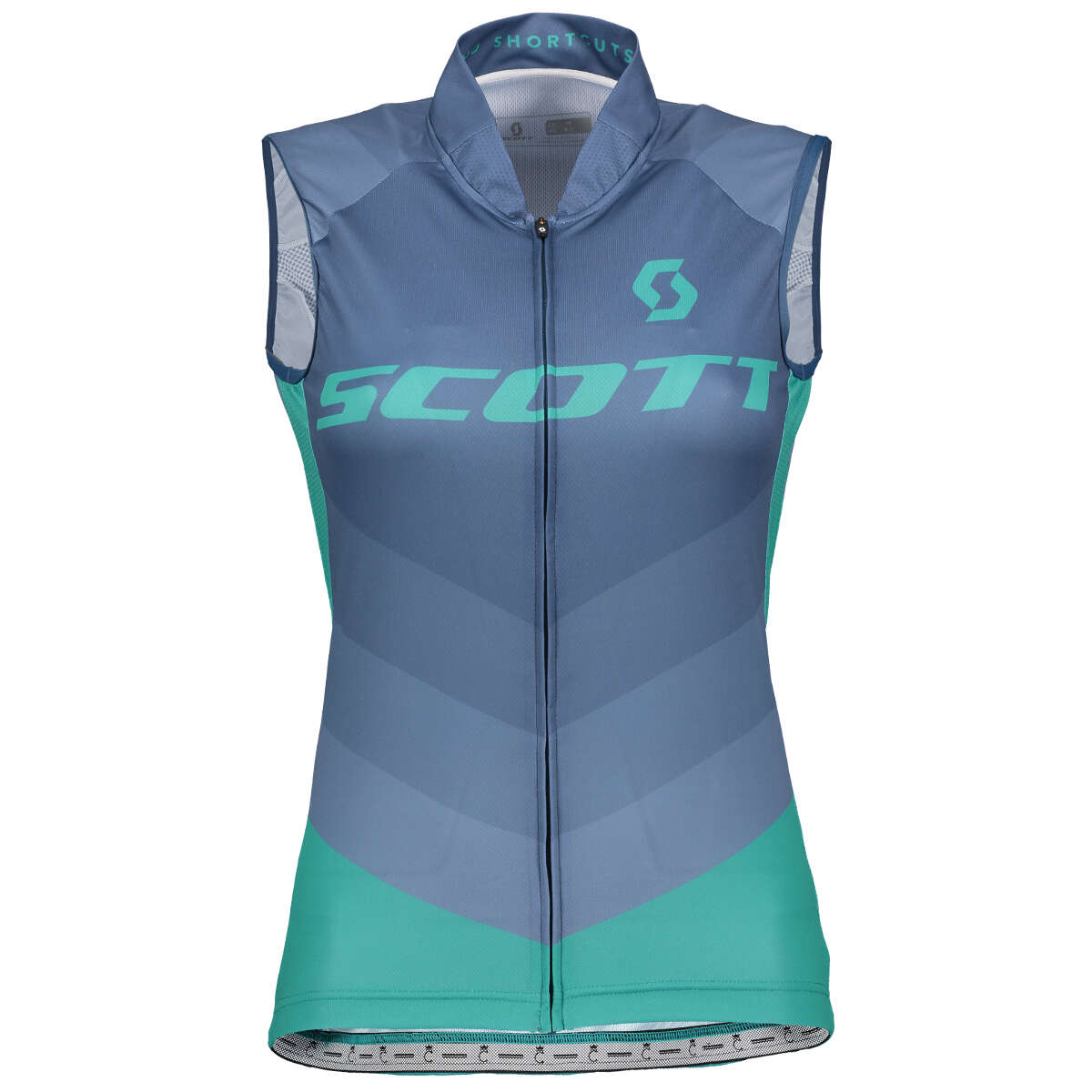 Scott Girls Bike Jersey Sleeveless RC Pro Ensign Blue/Baltic Turquoise