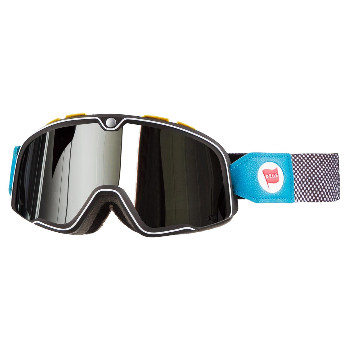 100% Goggle The Barstow Deus Ex Machina - Mirror Silver Anti-Fog