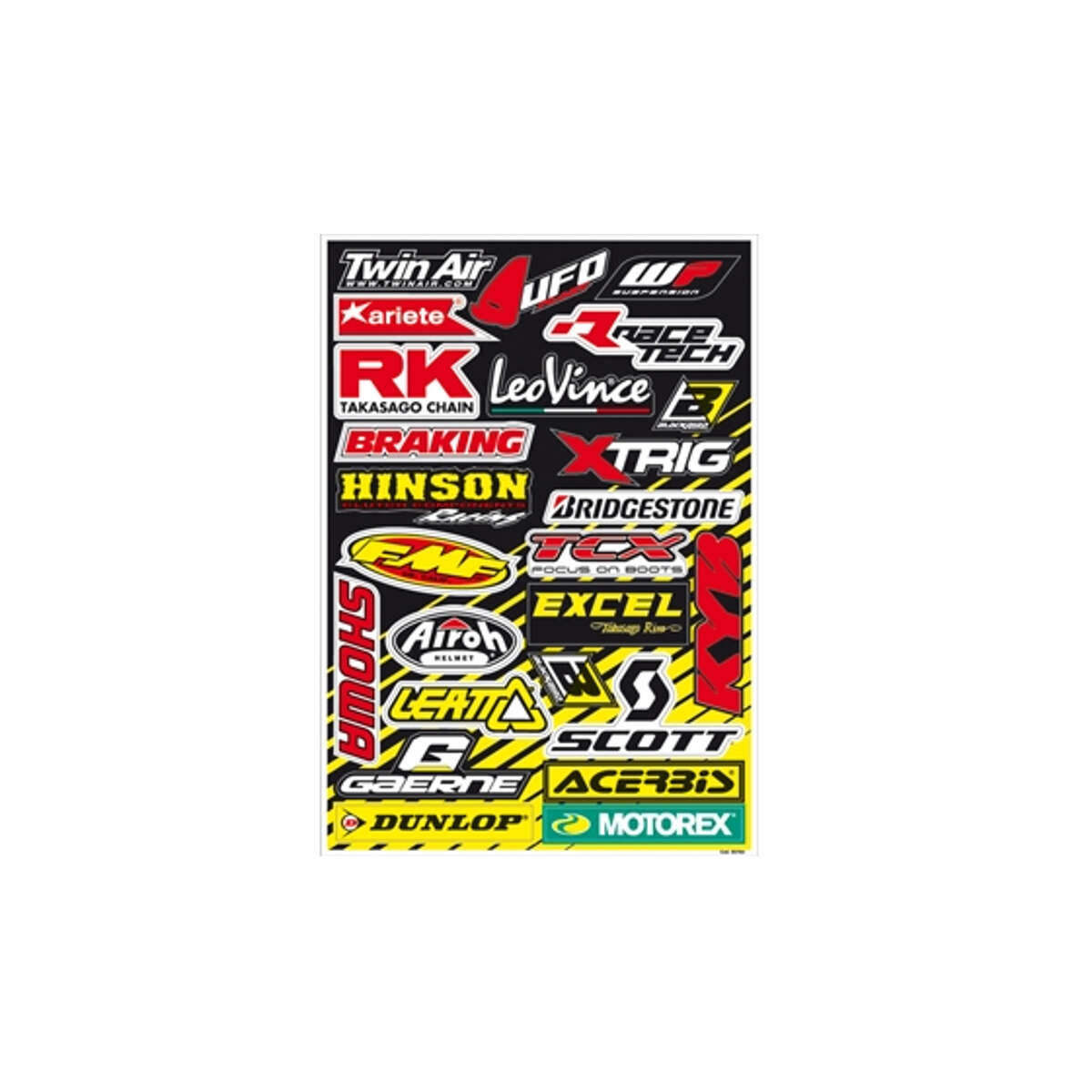 Blackbird Racing Aufkleber Logo-Set  Sponsoren A