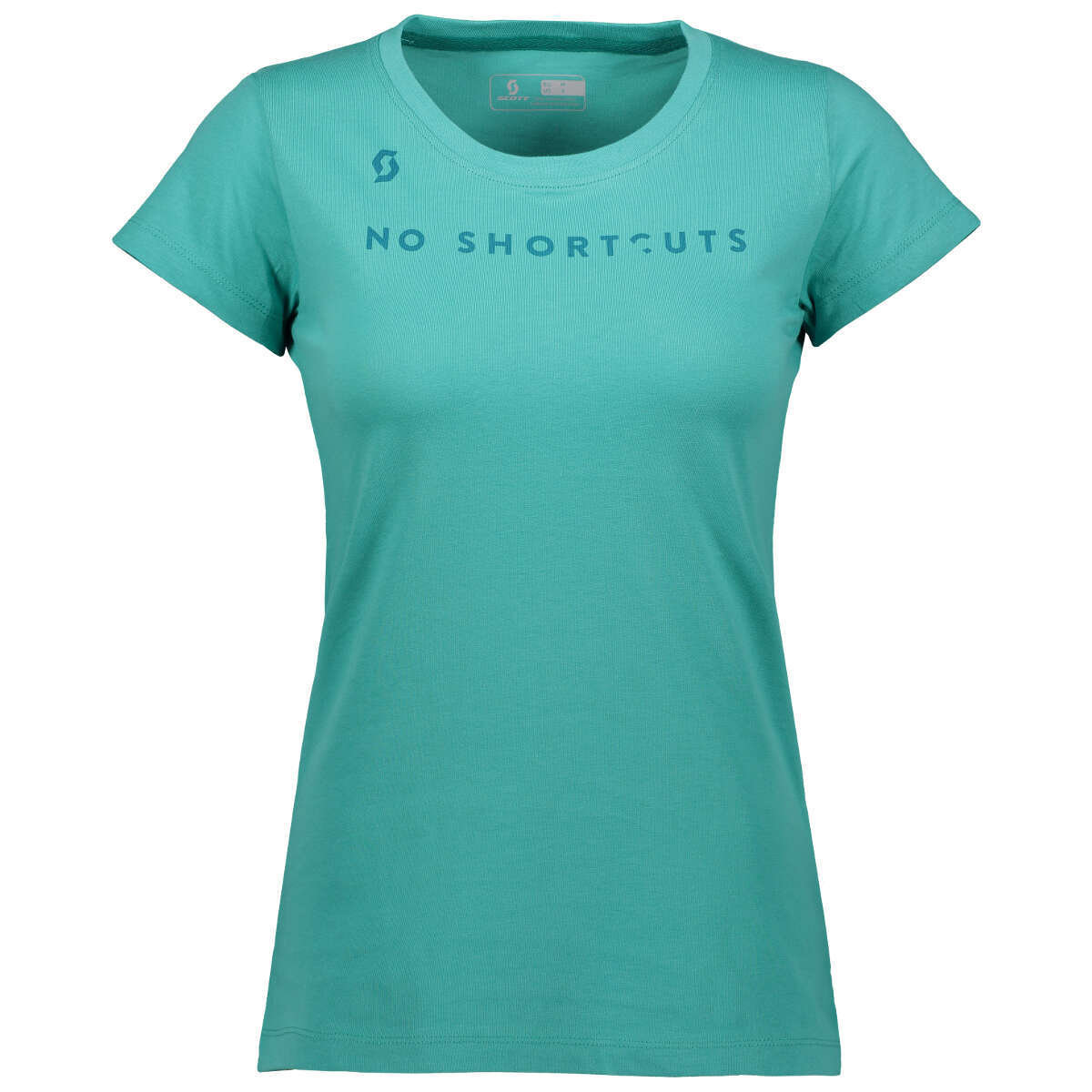 Scott Donna T-Shirt 10 No Shortcuts Baltic Turquoise