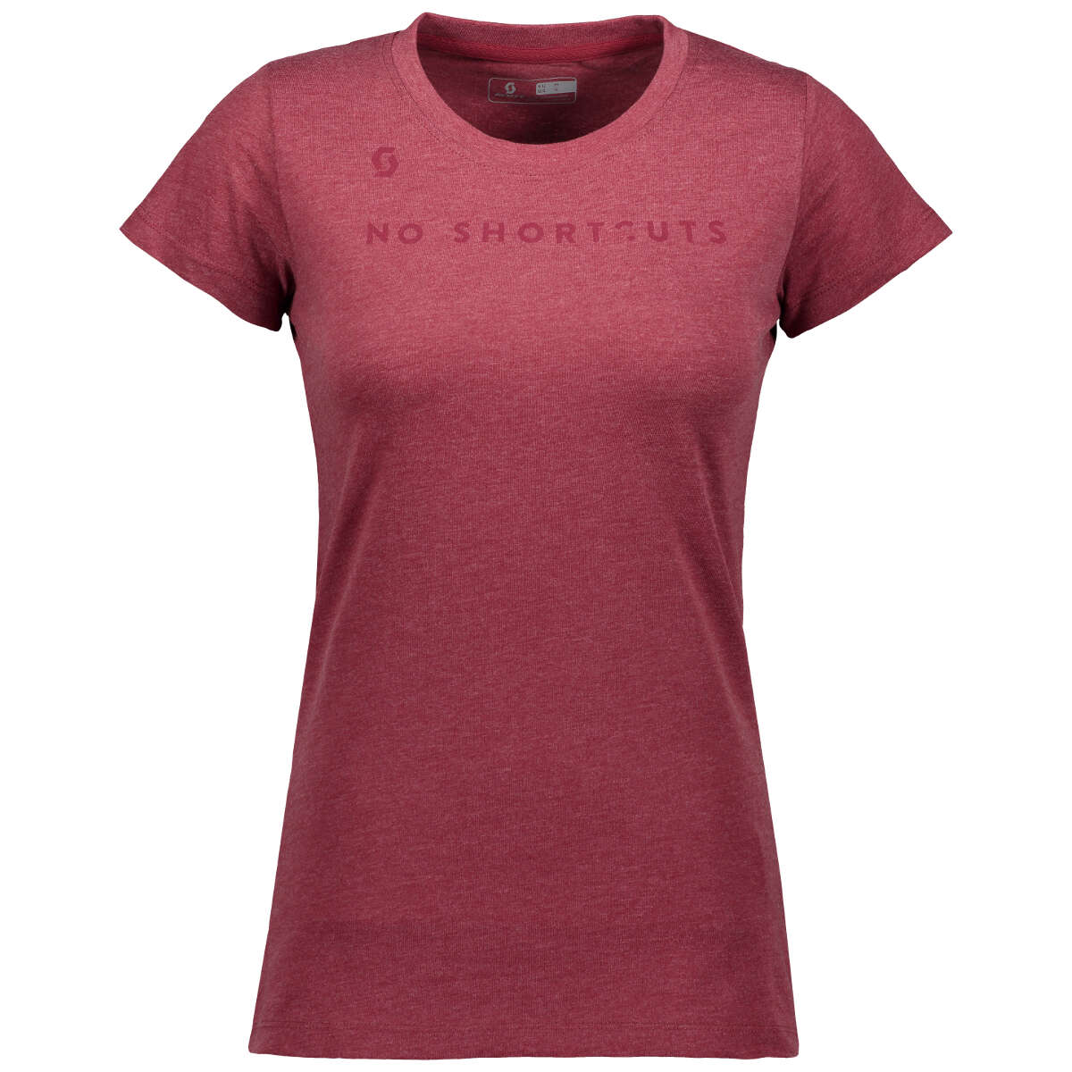 Scott Femme T-Shirt 10 No Shortcuts Tibetan Heather Red