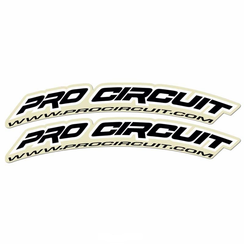 Pro Circuit Autocollant pour Garde Boue Avant  Noir