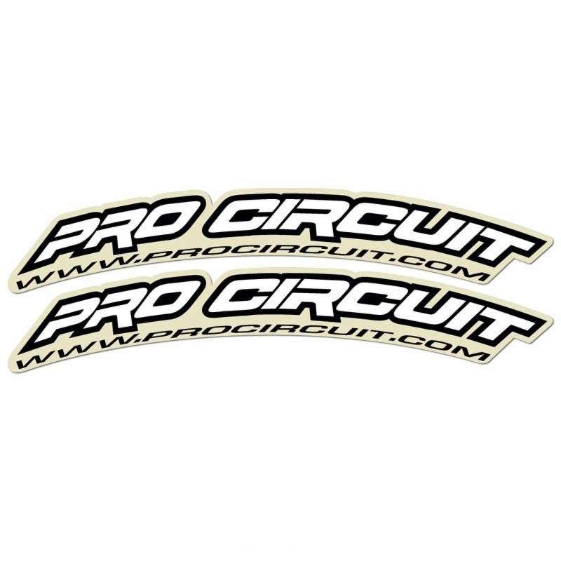 Pro Circuit Vorderradkotflügel-Aufkleber  Weiß