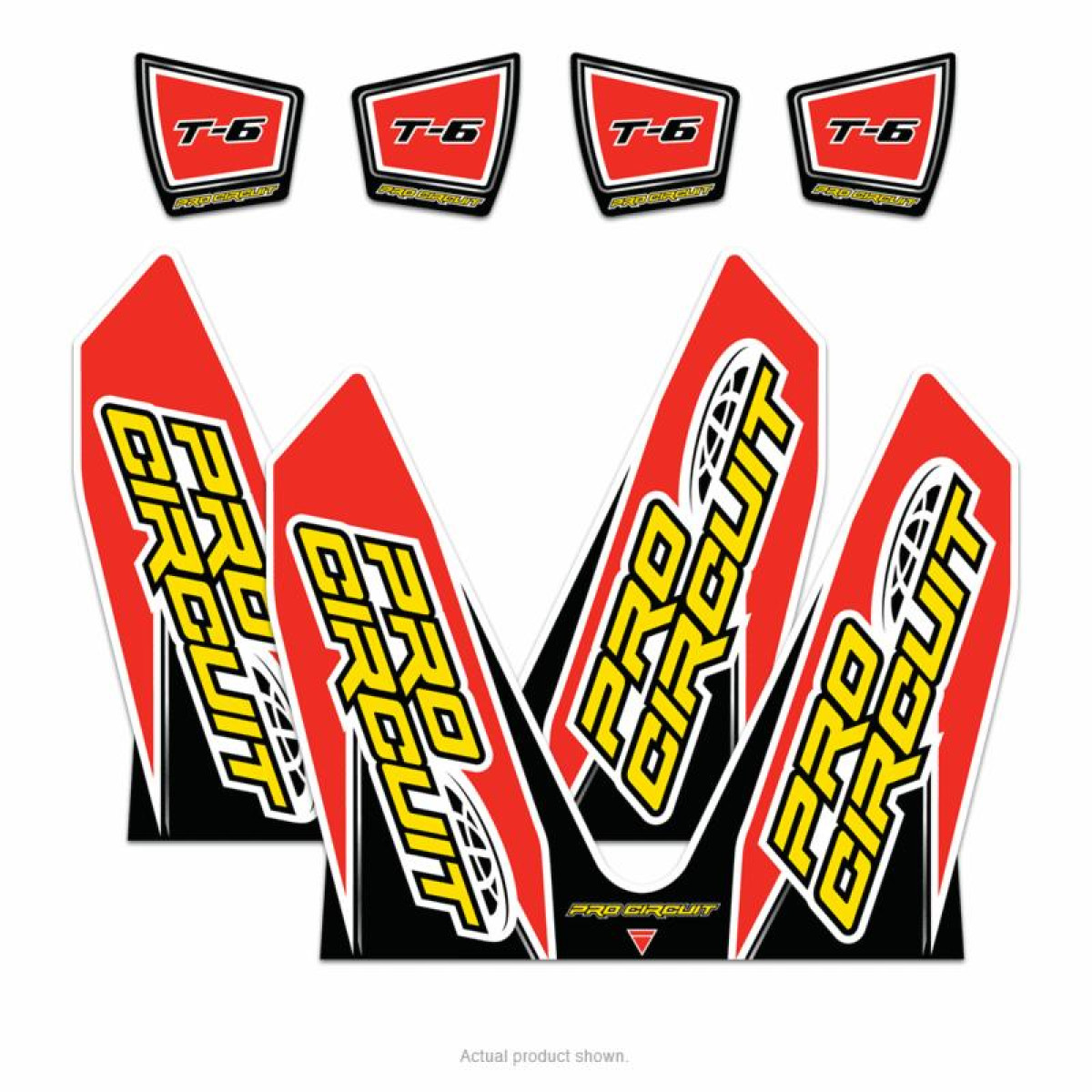 Pro Circuit Silencer Sticker  for T-6, Honda CR-F 250/450 '14 (Dual System)