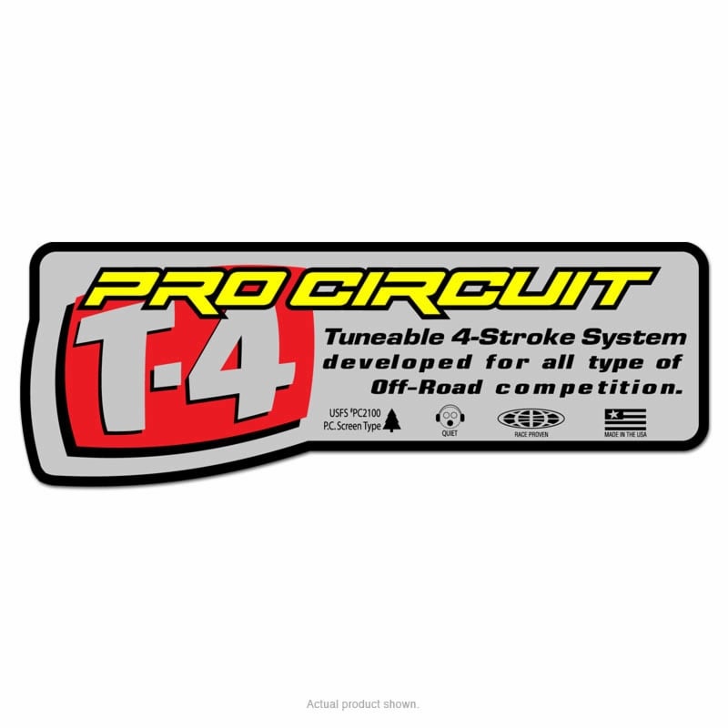Pro Circuit Schalldämpfer-Aufkleber  für TI-4 '08