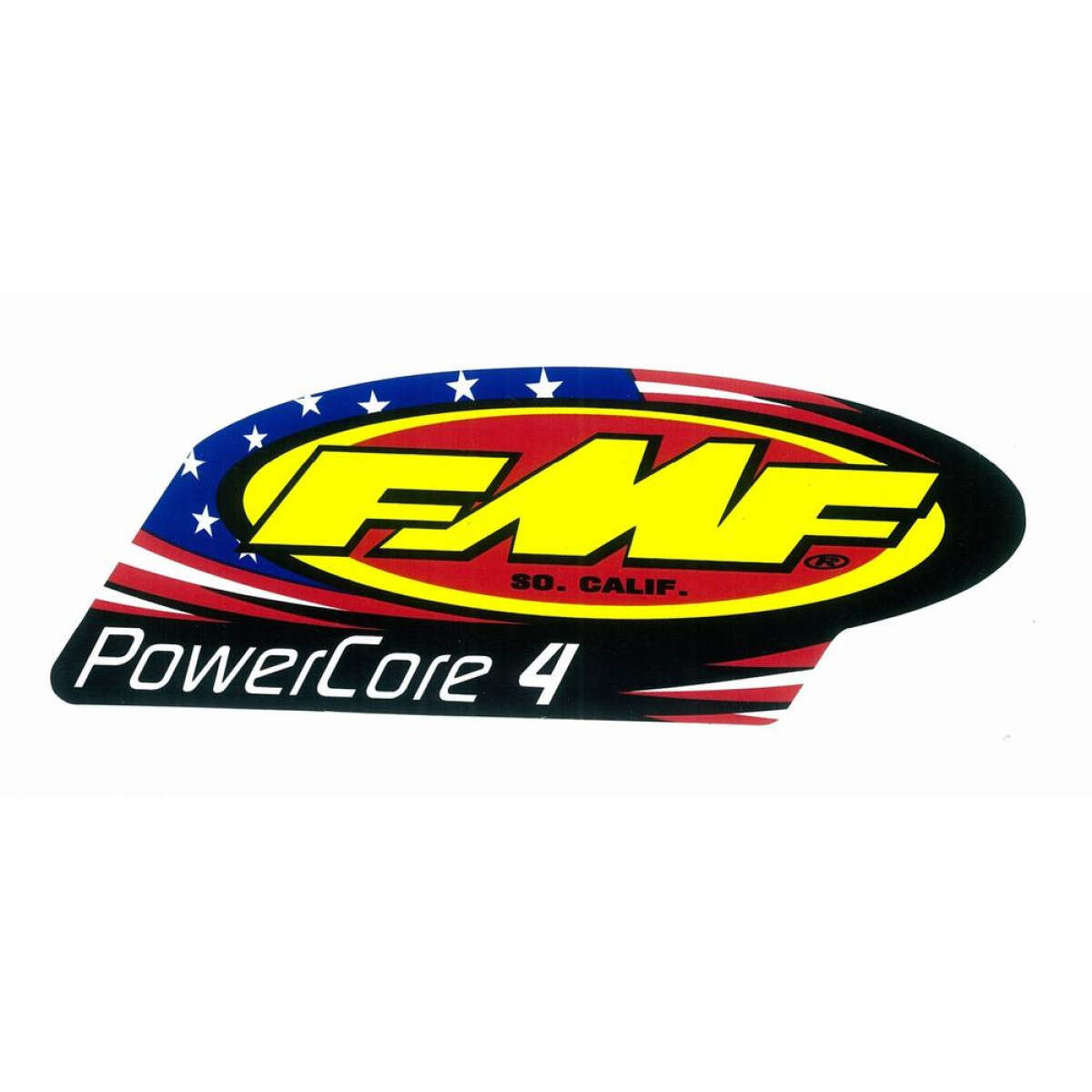 FMF Schalldämpfer-Aufkleber  PowerCore 4 Patriotic, Aluminium