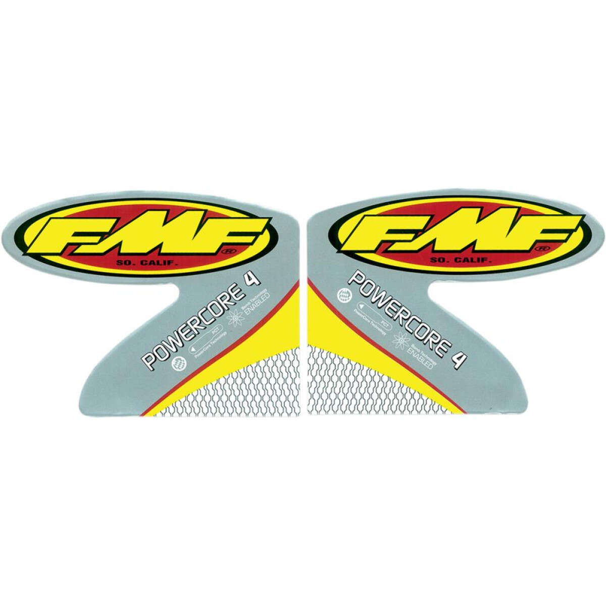 FMF Schalldämpfer-Aufkleber  PowerCore 4 Straight, 2er Pack