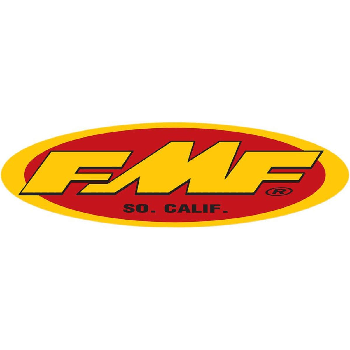 FMF Autocollants  Classic Logo, 58.4 cm (23 Pouces), Yellow/Red