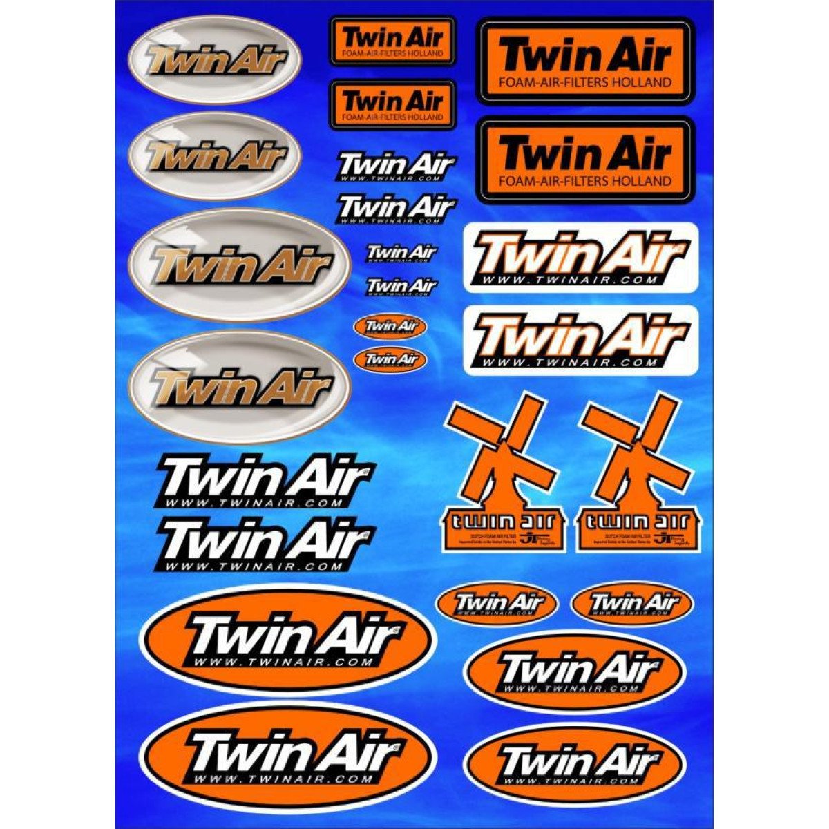 Twin Air Sticker Sheet  33 x 24 cm