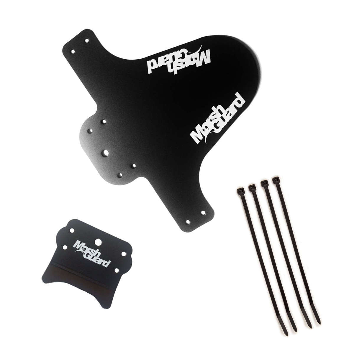 MarshGuard Mudguard Complete Set  Black, with Fender, Stash and Cable Ties