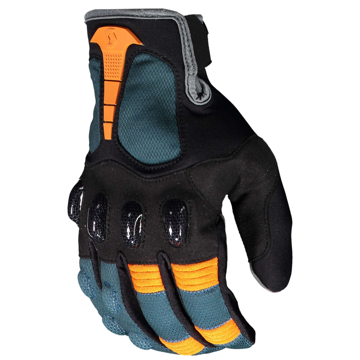 Scott Bike Gloves DH Pro Nightfall Blue/Mandarin Orange