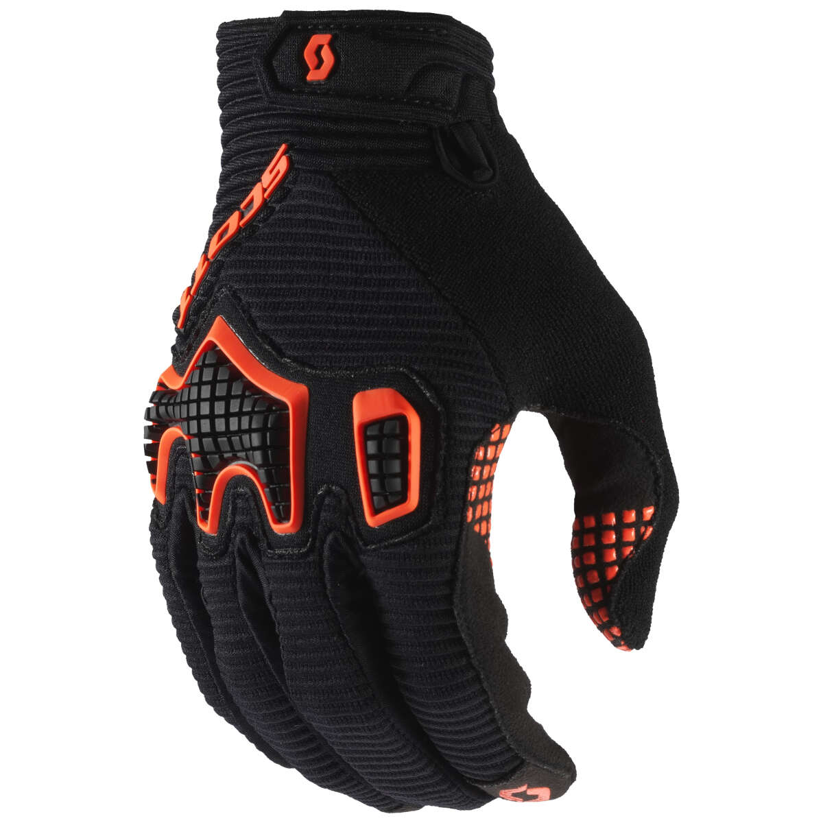Scott Bike Gloves Superstitious Black/Tangerine Orange