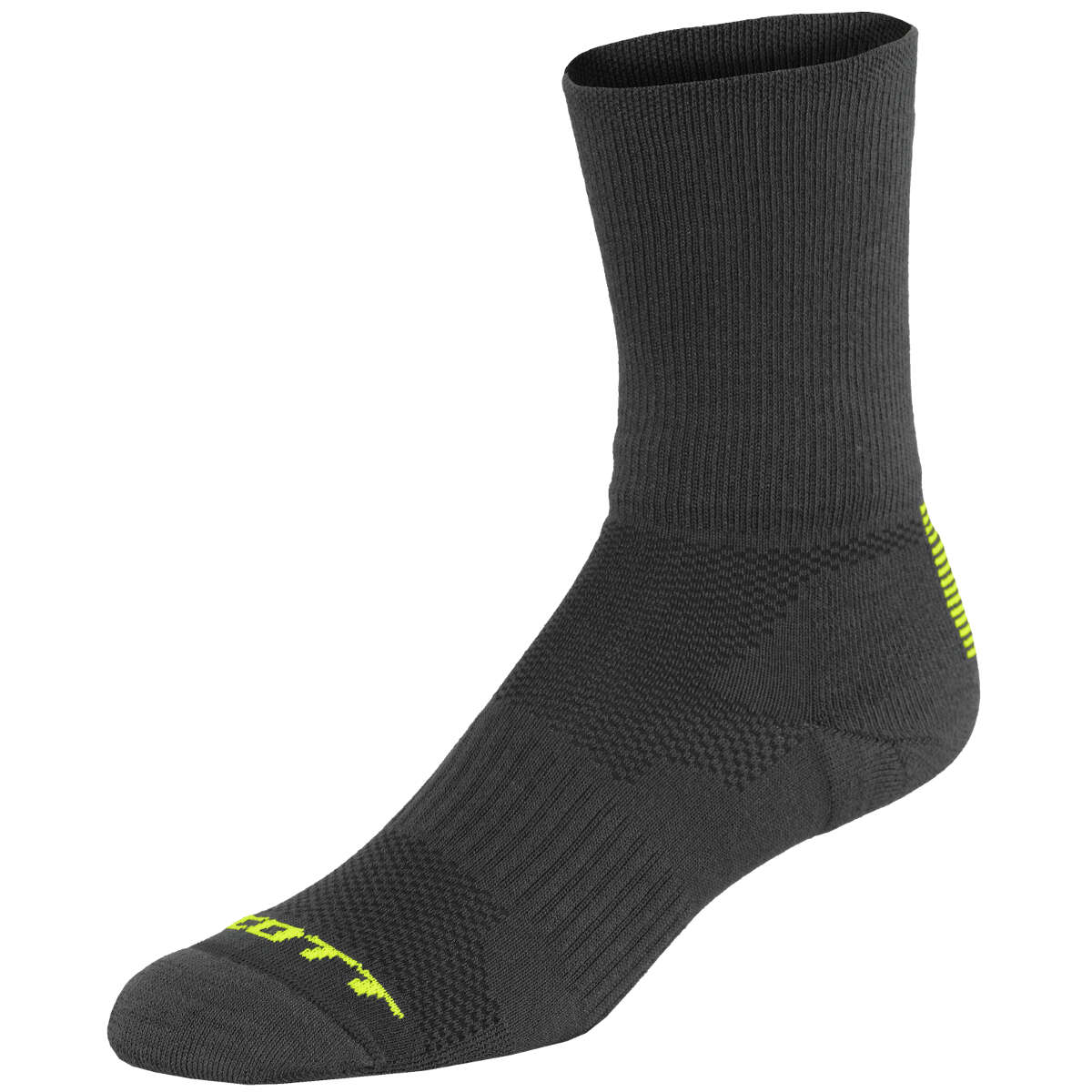 Scott Socks Trail Long Black/Neon Yellow