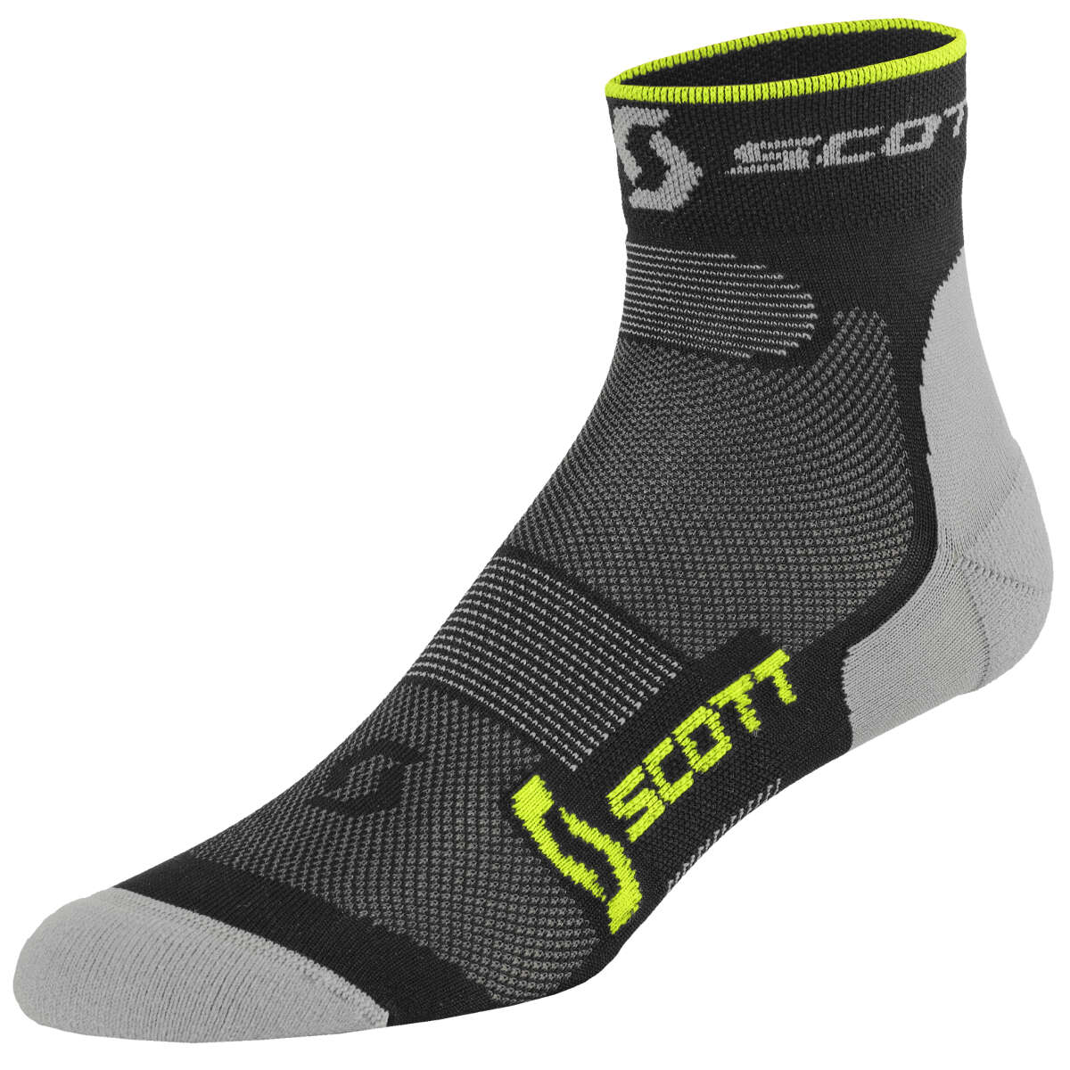 Scott Socks Running Pro Black/Neon Yellow