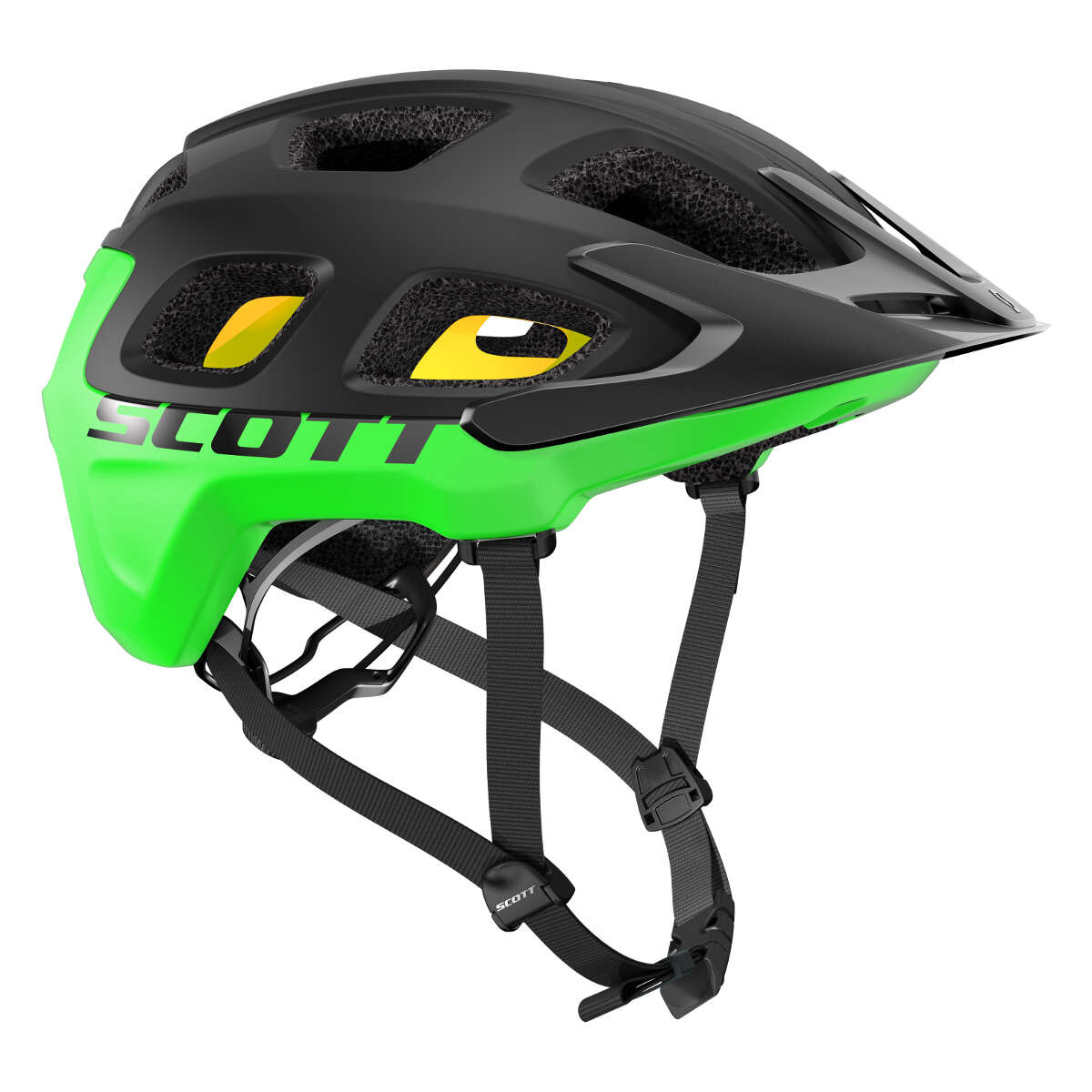 Scott Enduro MTB-Helm Vivo Plus Schwarz/Green Flash