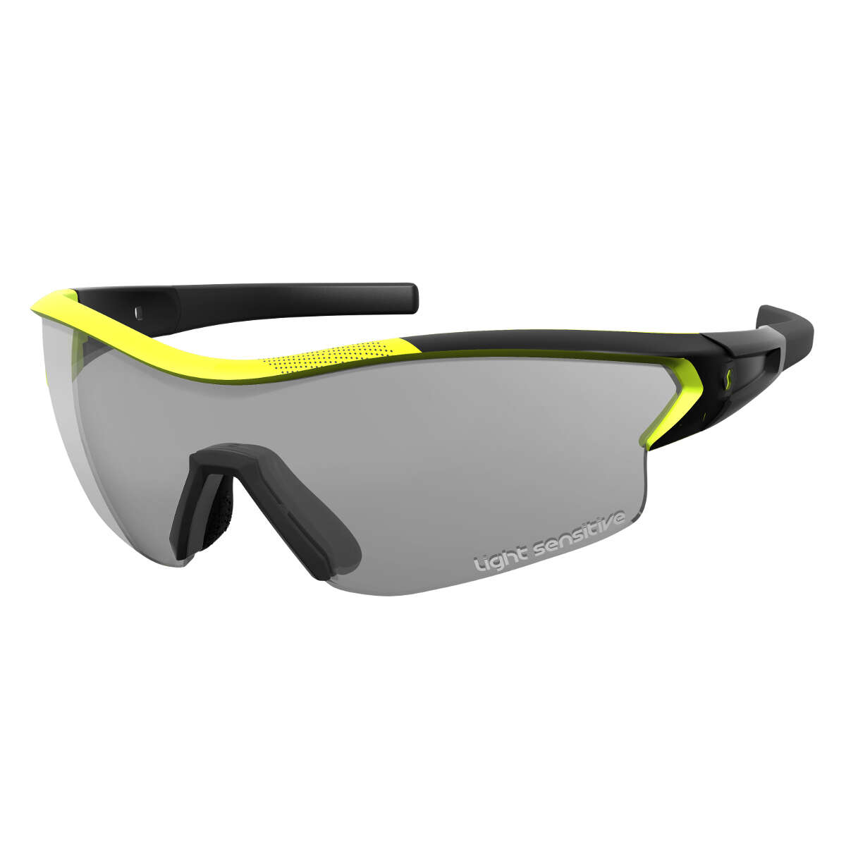 Scott Sport Glasses Leap LS Matte Black/Neon Yellow - Light Sensitive