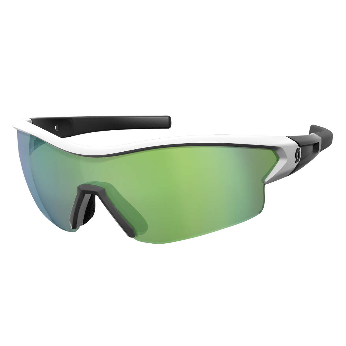 Scott Sport Glasses Leap White Glossy - Green Chrome Amplifier