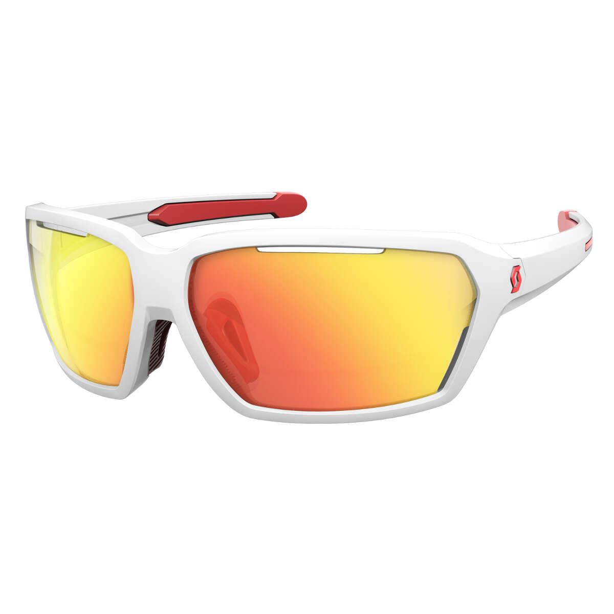 Scott Sport Glasses Vector White/Red - Red Chrome Amplifier