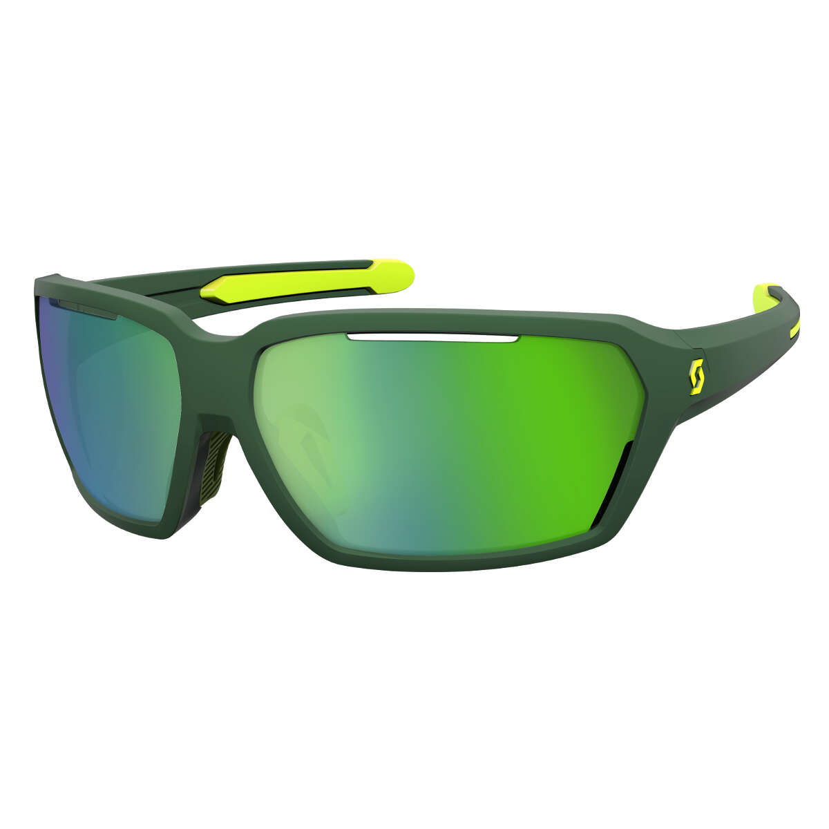Scott Sport Glasses Vector Green/Yellow - Green Chrome