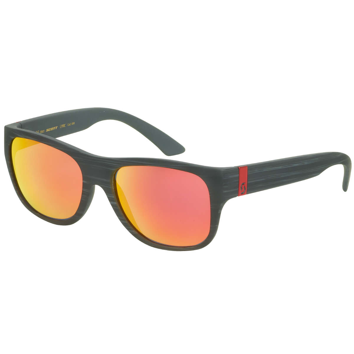 Scott Sunglasses Lyric Black/Orange - Red Chrome