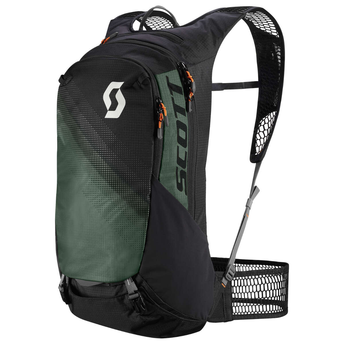 Scott Protector Backpack, 20 Liter Trail Protect EVO FR 20 Caviar Black/Dark Green