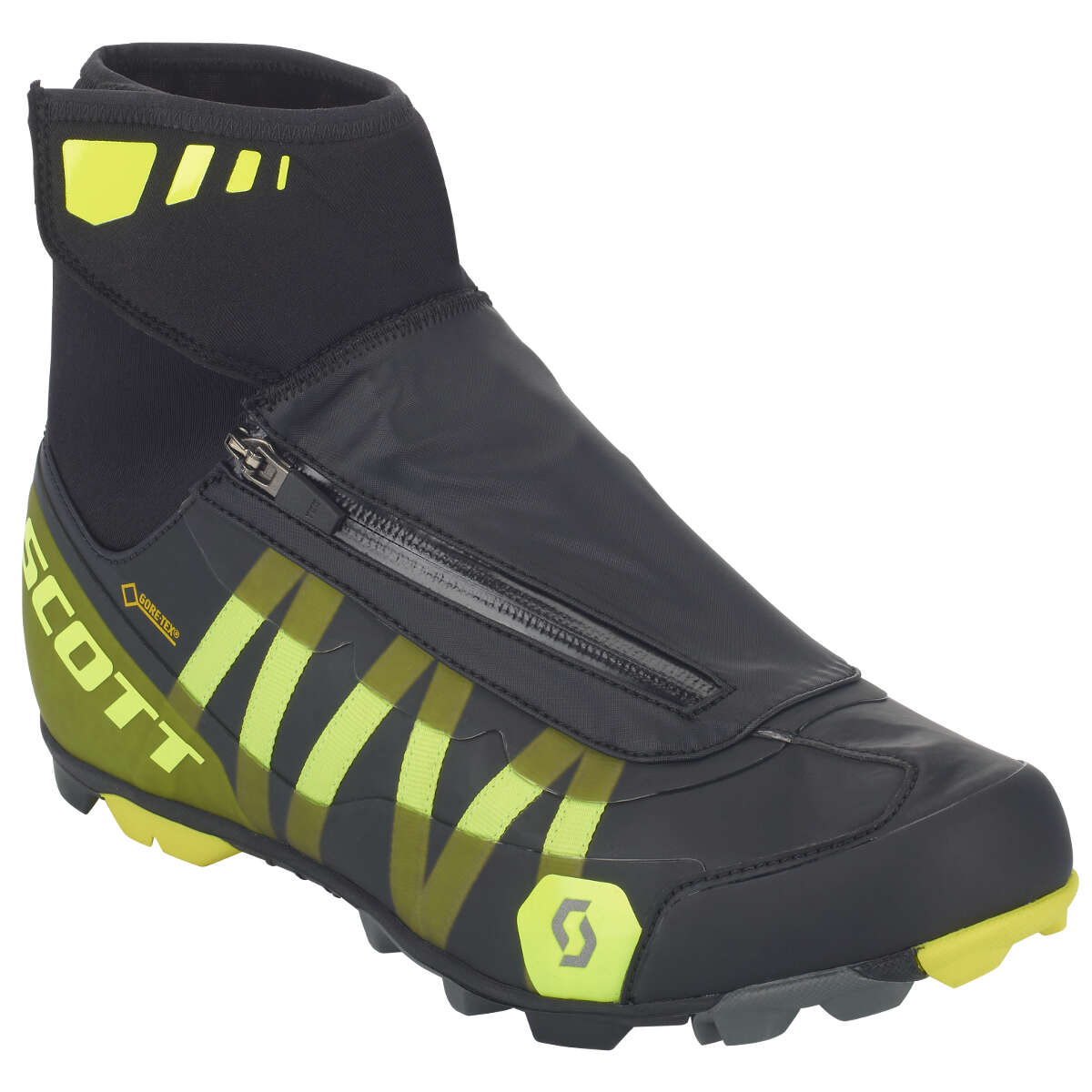 Scott Chaussures VTT MTB Heater Gore-Tex Black/Sulphur Yellow