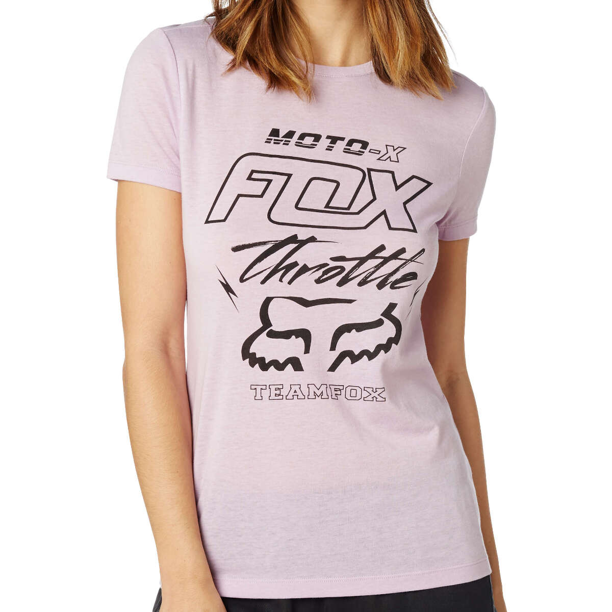 Fox Femme T-Shirt Throttle Maniac Lilac