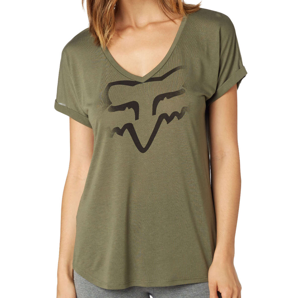Fox Girls T-Shirt Responded Fatigue Green