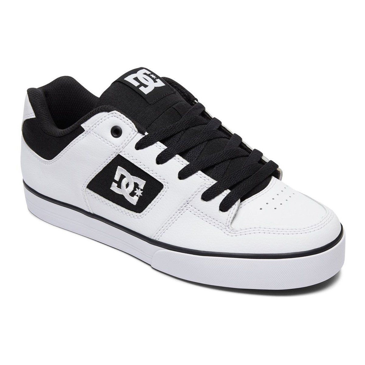 black and white dc shoes