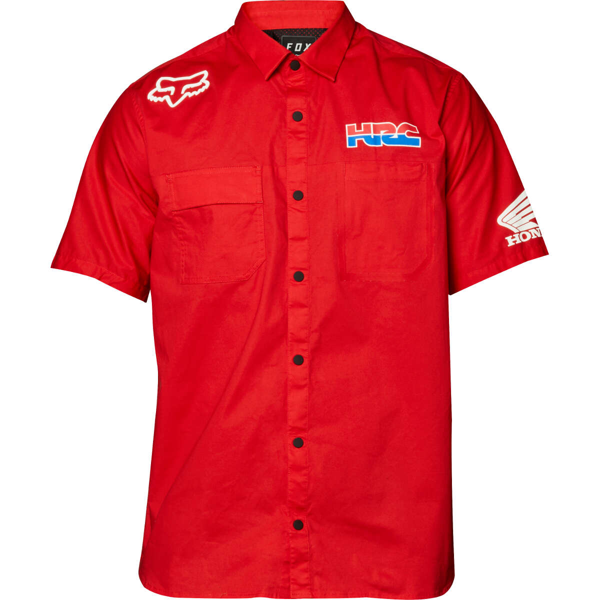 Fox Shirt Short Sleeve Redplate HRC Flexair Work Red