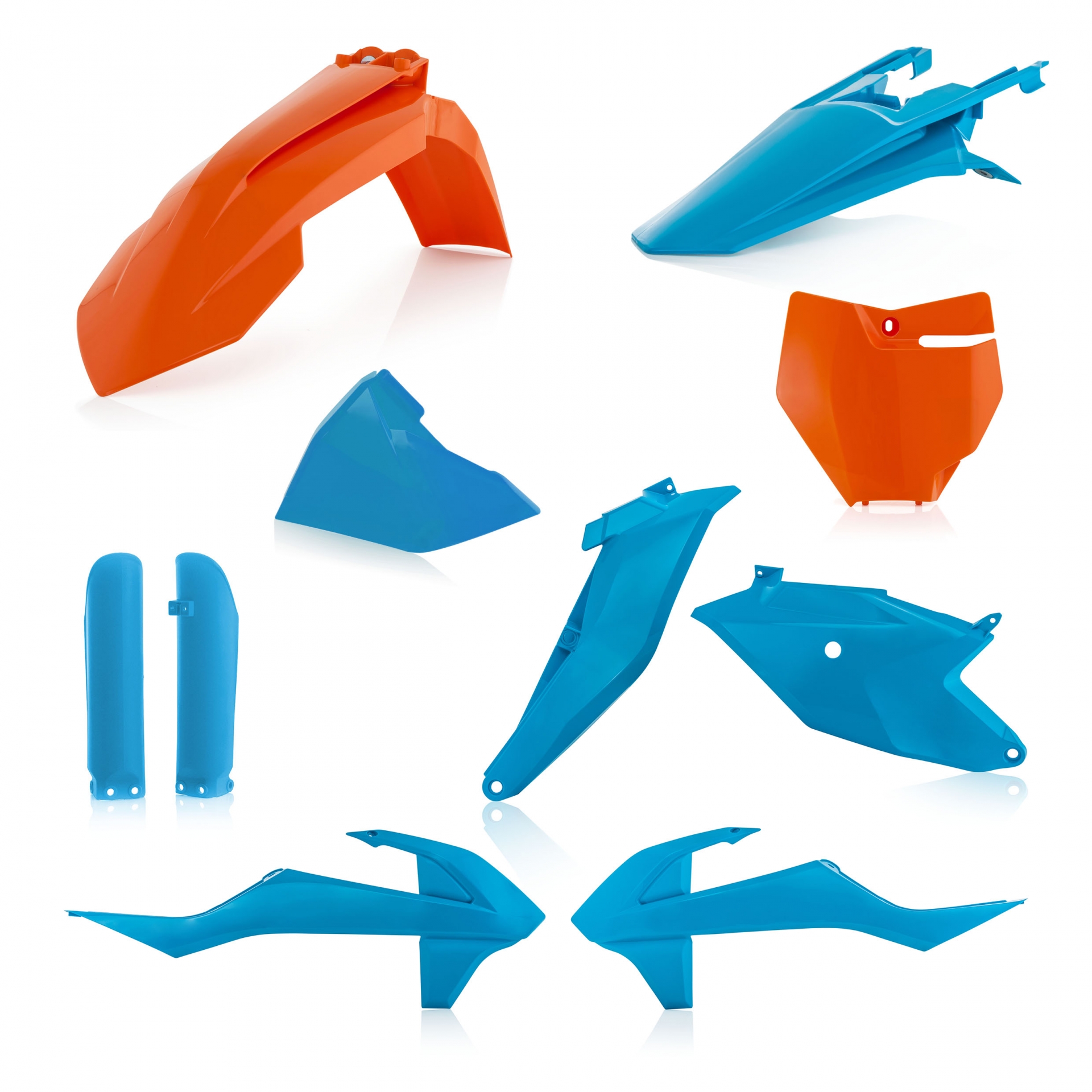 Acerbis Kit Plastique complet Full-Kit KTM SX 85 18-21, TLD Series Blue/Orange