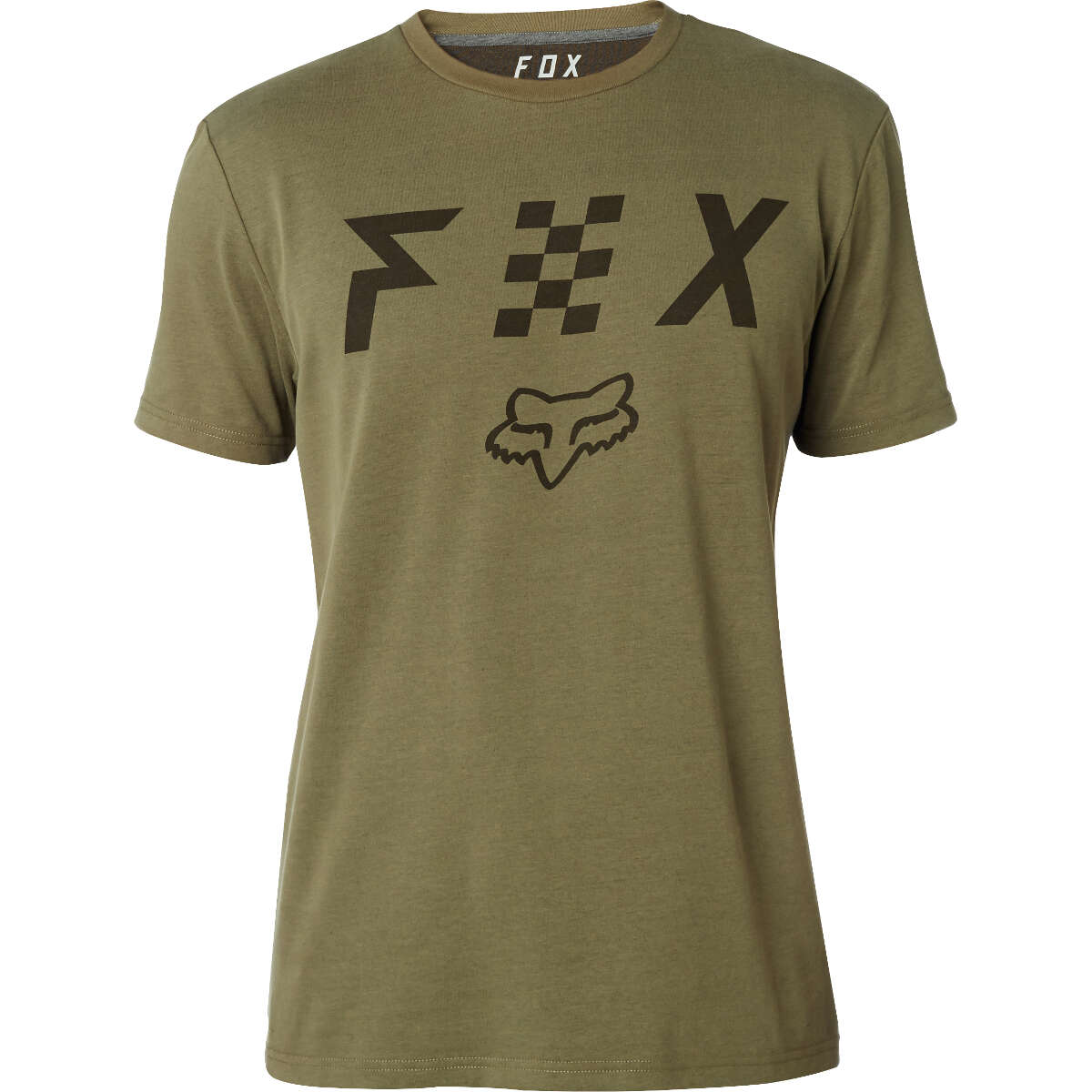 Fox T-Shirt Scrubbed Airline Fatigue/Schwarz