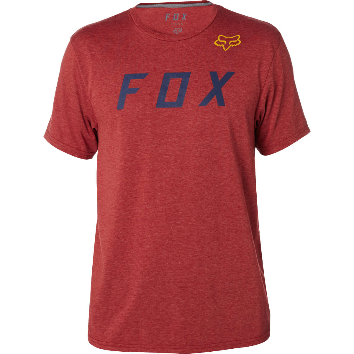 Fox T-Shirt Tech Grizzled Heather Burgundy
