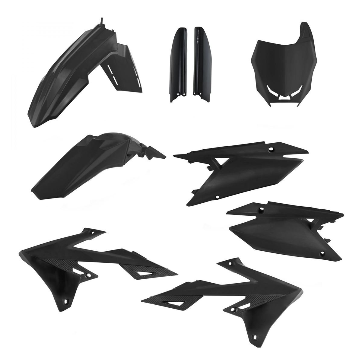 Acerbis Kit Plastique complet Full-Kit Suzuki RMZ 250 19-, RMZ 450 18-, Noir