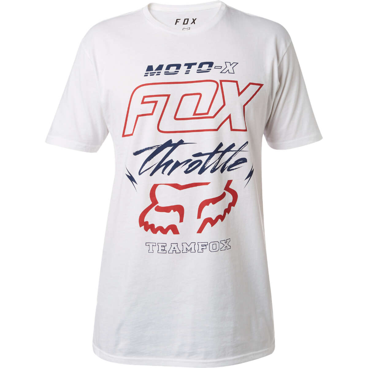Fox T-Shirt Throttled Premium Optic White