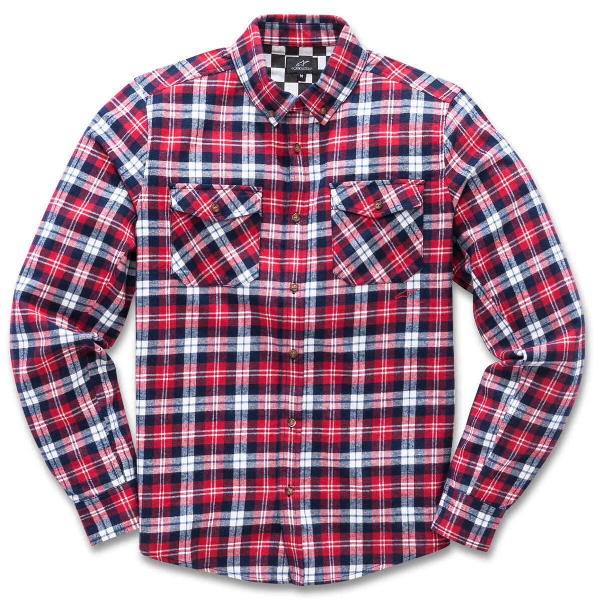 Alpinestars Flannel Shirt Long Sleeve Build Red