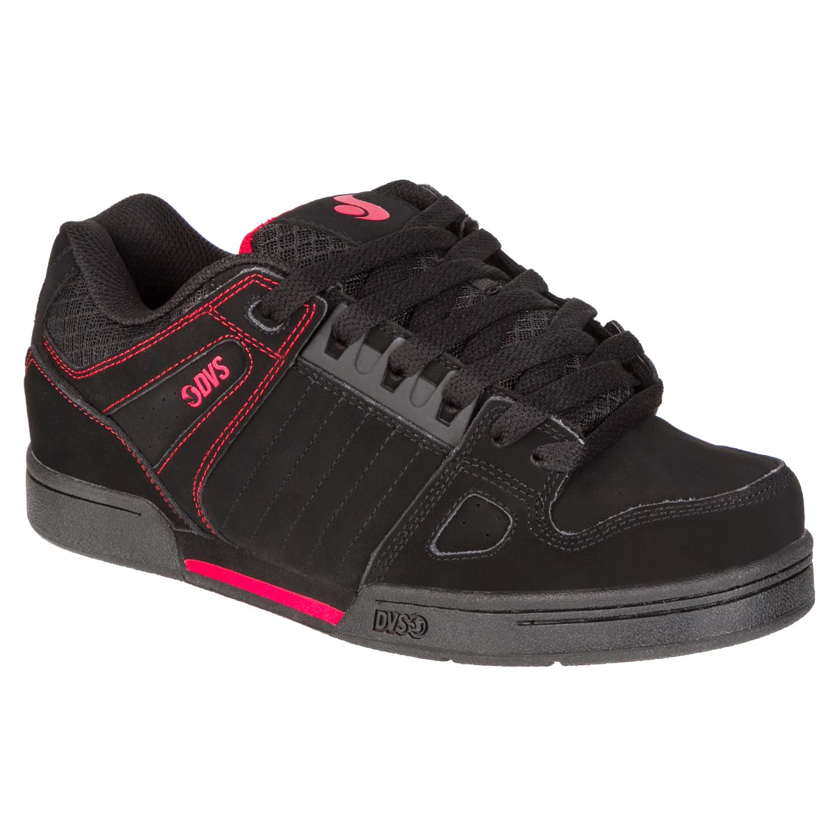 DVS Shoes Celsius Black Black Red Nubuck