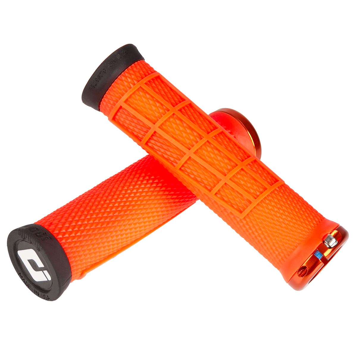 ODI MTB Grips Elite Flow Lock-On Neon Orange - 130 mm