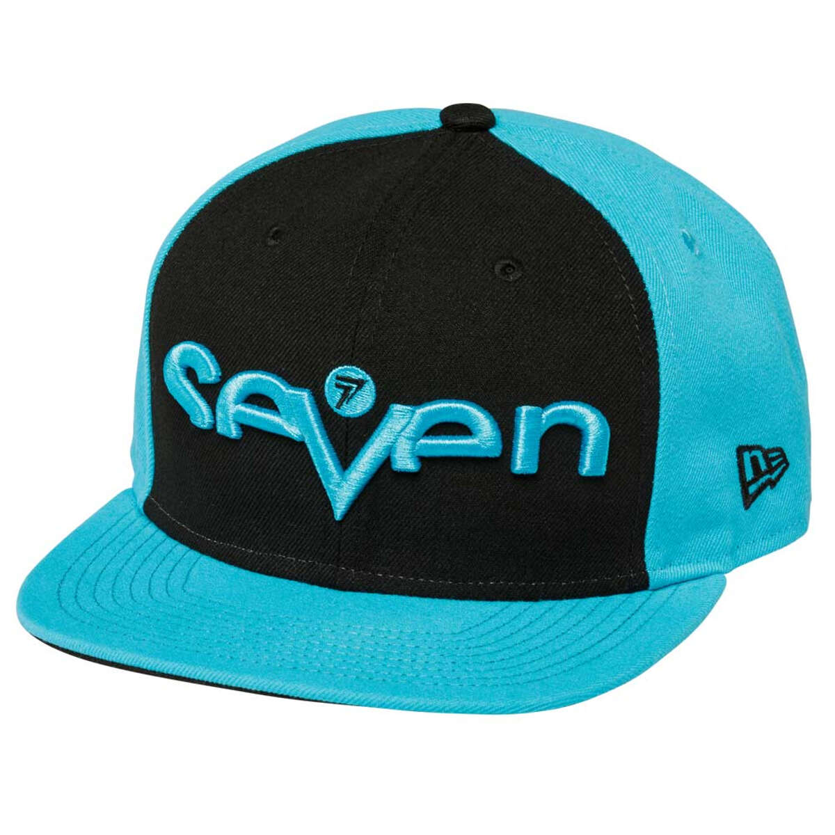 Seven MX Cappellino Snap Back Brand Black/Light Blue