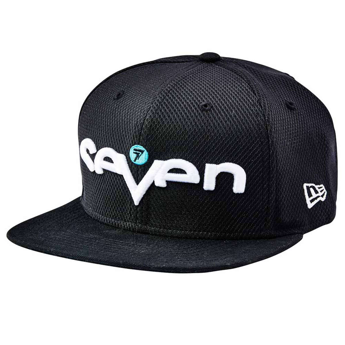 Seven MX Kids Snapback Cap Youth Brand Black/Aqua